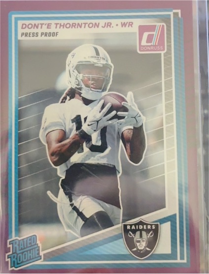 2025 Donruss #349 Dont'e Thornton Jr. — front