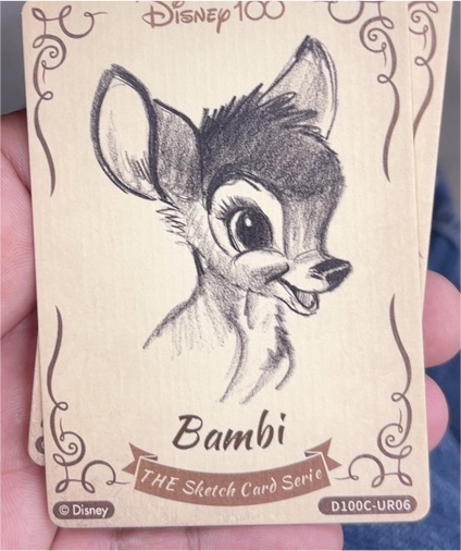 2023 CardFun Disney 100 Carnival Series Sketch Card D100C-UR06 Bambi — front