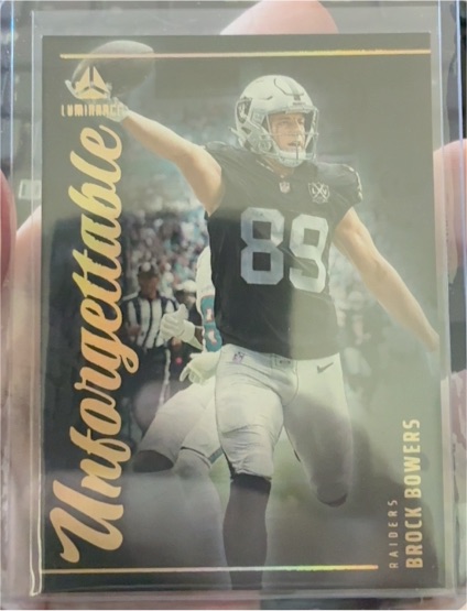 2025 Panini Luminance #5 Brock Bowers Unforgettable — front