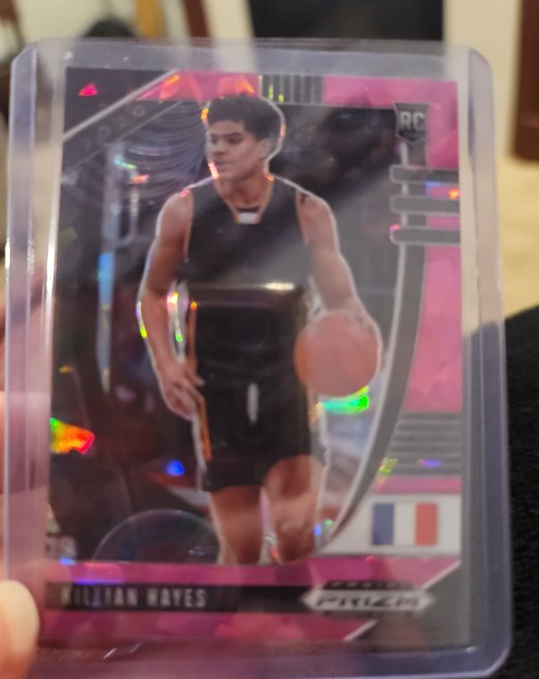 2020 Panini Prizm Draft Picks #52 Killian Hayes Pink Ice Cracked Ice — front