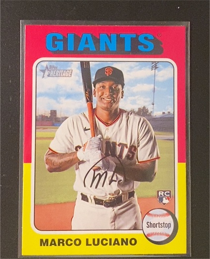 2024 Topps Heritage #391 Marco Luciano — front