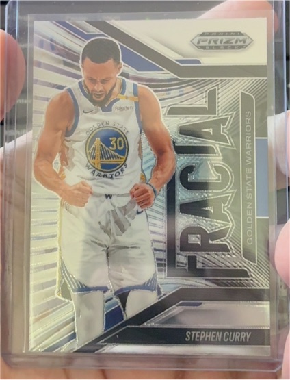2024 Panini Prizm Black #3 Stephen Curry Fractal Silver Prizm — front