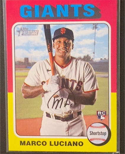 2024 Topps Heritage #391 Marco Luciano — front
