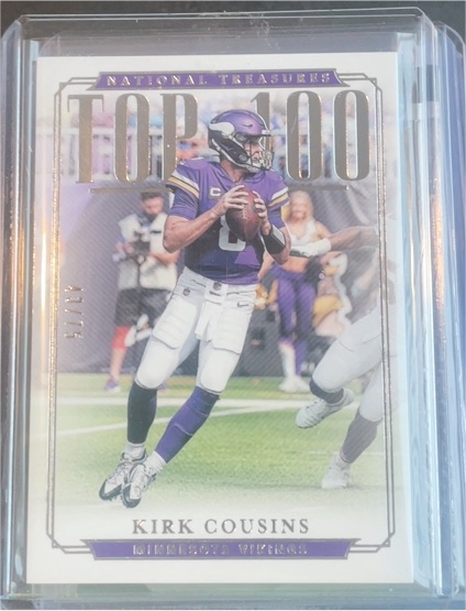 2018 Panini National Treasures Top 100 #Kirk Cousins — front