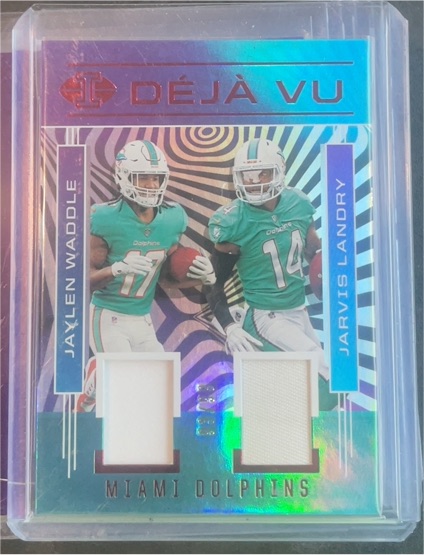 2021 Panini Illusions #DV-JJ Jaylen Waddle / Jarvis Landry Deja Vu — front