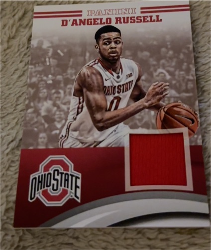 2015 Panini Ohio State Jerseys D'Angelo Russell — front