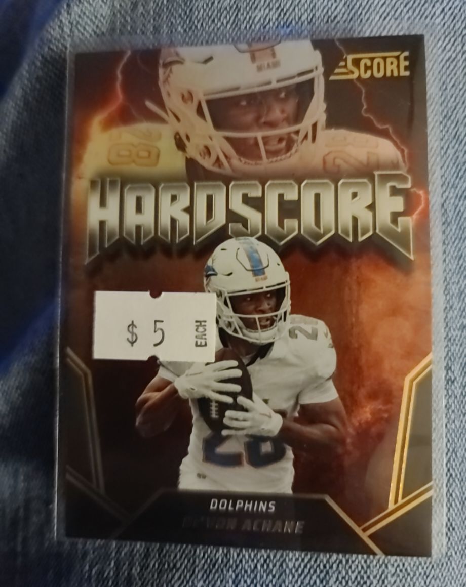 2024 Panini Score Hardscore #HS-DAE De'Von Achane — front