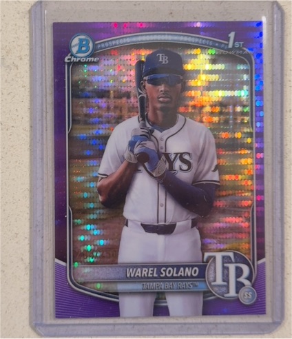 2025 Bowman Chrome #BCP-225 Warel Solano — front