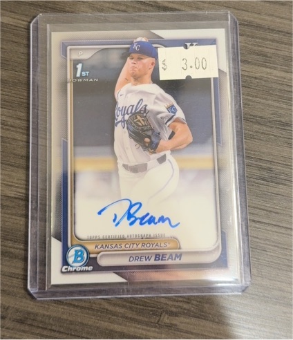 2024 Bowman Chrome #CPA-DB Drew Beam — front