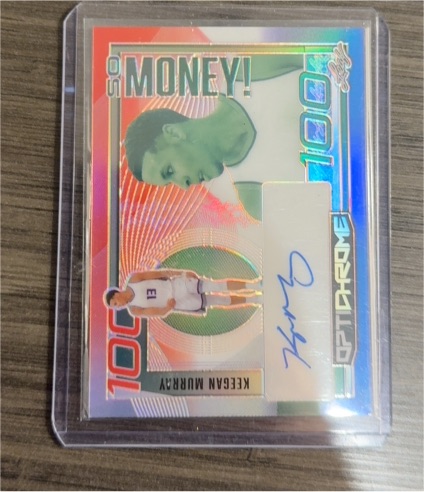 2023 Leaf Optichrome So Money! #SM-KB1 Keegan Murray — front
