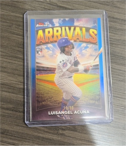2025 Topps Finest Arrivals #A-12 Luisangel Acuna — front
