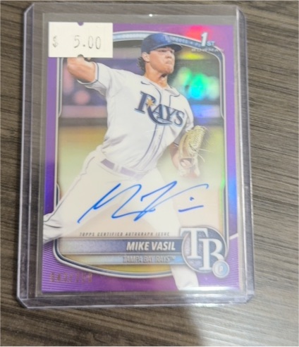 2025 Bowman Chrome #CPA-MV Mike Vasil — front
