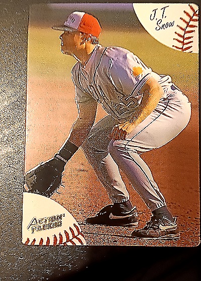 1992 Action Packed J.T. Snow — front