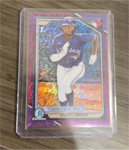 2024 Bowman Chrome #BCP-236 Andres Arias — front