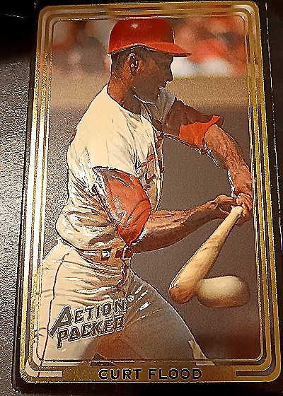1993 Action Packed All-Star Gallery Series I #72 Curt Flood — front