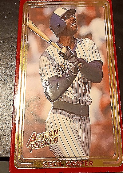 1993 Action Packed #164 Cecil Cooper — front
