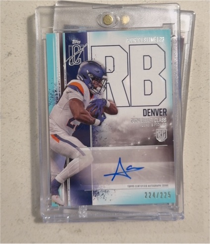 2024 Topps Signature Class #RCA-AE Audric Estimé — front