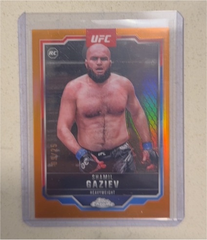 2025 Topps Chrome UFC #91 Shamil Gaziev — front