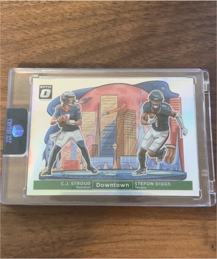 2024 Panini Donruss Optic #5 C.J. Stroud Stefon Diggs Downtown Duos — front