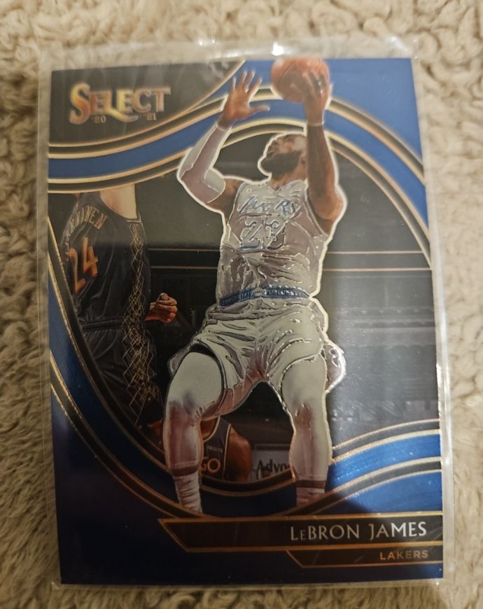 2020-21 Panini Select Blue Retail #223 LeBron James — front