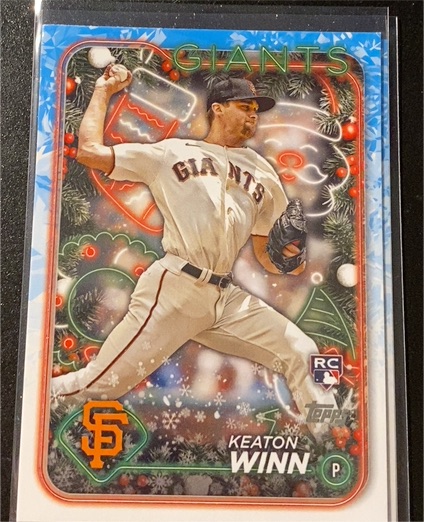2024 Topps Holiday #H164 Keaton Winn — front