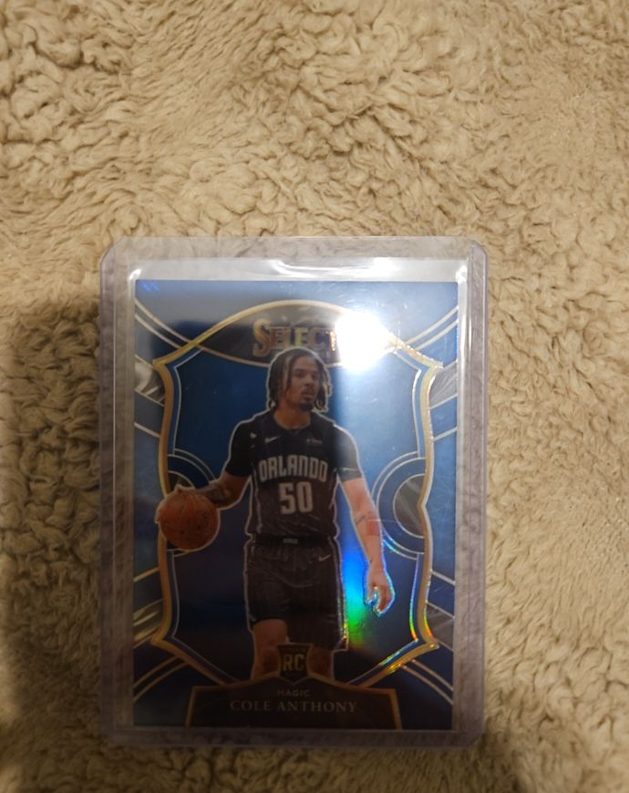 2020-21 Panini Select Concourse Blue #75 Cole Anthony Rookie — front