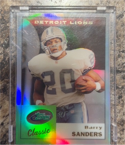 2002 ETOPPS CLASSIC #ETC1 Barry Sanders — front