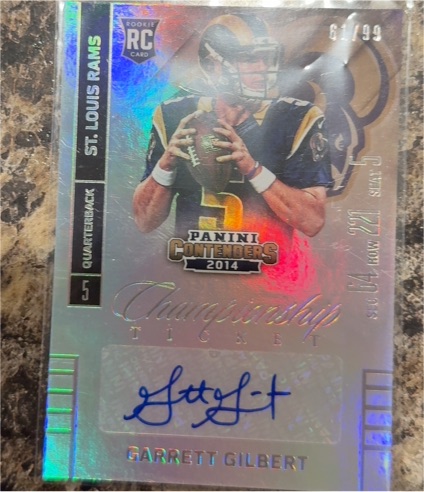 2014 Panini Contenders Championship Ticket #128 Garrett Gilbert — front