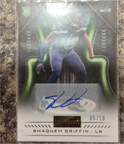 2018 Panini Playbook #Shaquem Griffin Rookie Auto — front