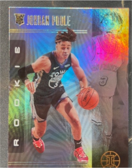 2019-20 Panini Illusions #170 Jordan Poole Rookie Card — front
