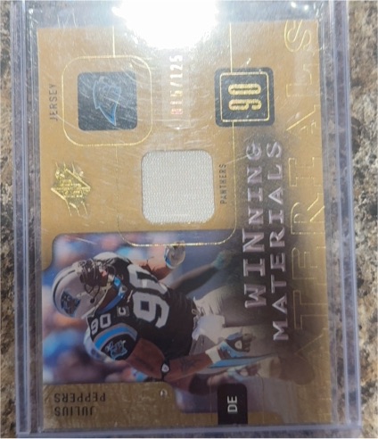 2009 Upper Deck SPx Winning Materials #W-JP Julius Peppers — front