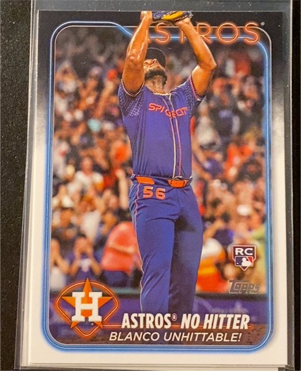 2024 Topps Update #US184 Ronel Blanco Astros No Hitter — front