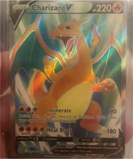 2021 Pokémon Sword & Shield Brilliant Stars #153 Charizard V — front