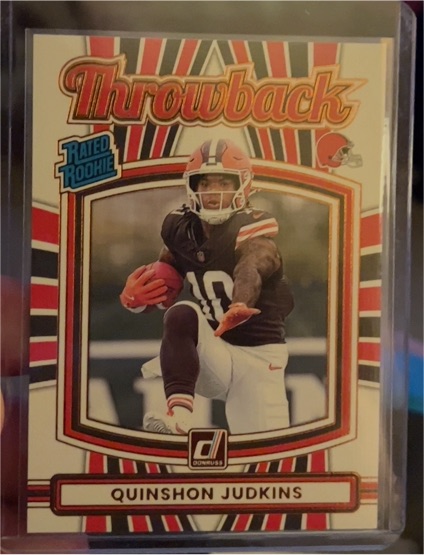 2025 Panini Donruss Throwback Rated Rookie #26 Quinshon Judkins — front