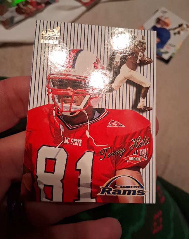 1999 Pacific Aurora Pinstripes #121 Torry Holt Rookie — front