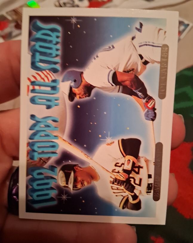 1993 Topps #407 Barry Bonds / Joe Carter All Stars — front