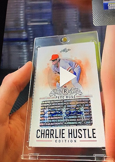 2012 Leaf Charlie Hustle Pete Rose Auto — front