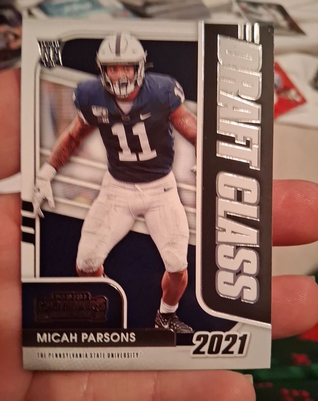 2021 Panini Contenders Draft Picks #3 Micah Parsons — front