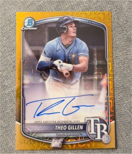 2025 Bowman Chrome #75 Theo Gillen — front
