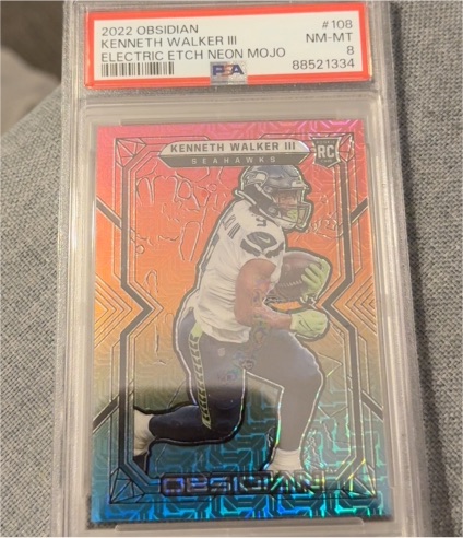 2022 Panini Obsidian #108 Kenneth Walker III — front
