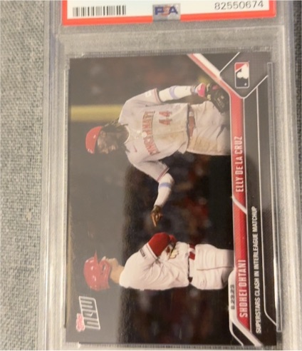 2023 Topps Now #750 Shohei Ohtani / Elly De La Cruz — front