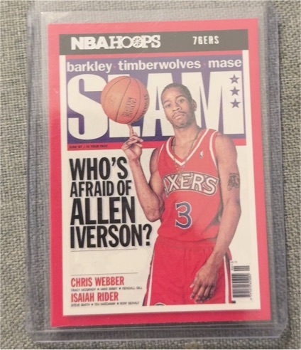 2021-22 Panini NBA Hoops #18 Allen Iverson SLAM — front