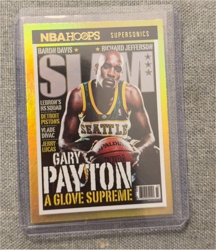 2021-22 Panini NBA Hoops #67 Gary Payton Slam Insert — front