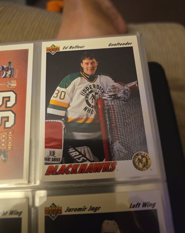 1991-92 Upper Deck #39 Ed Belfour — front