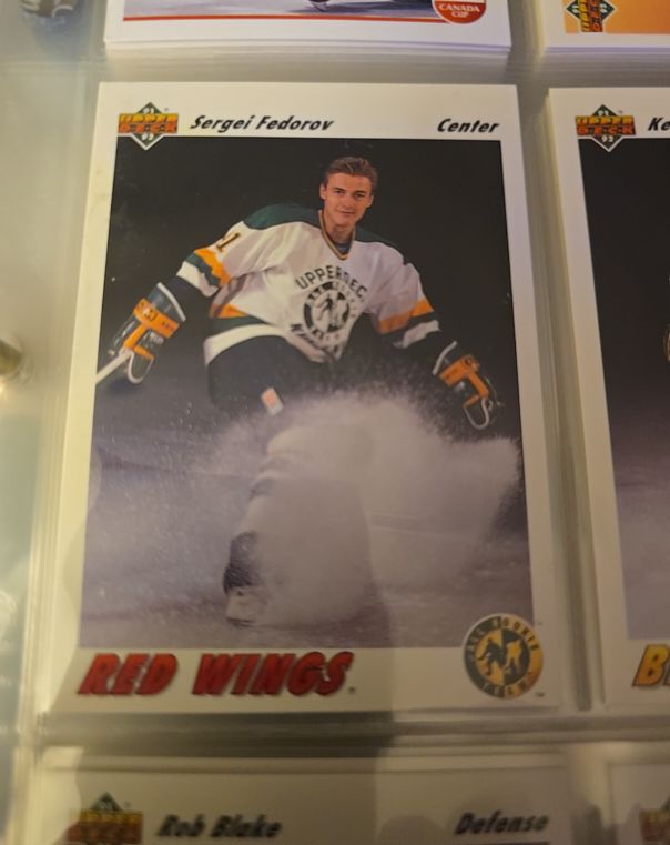 1991-92 Upper Deck #40 Sergei Fedorov — front