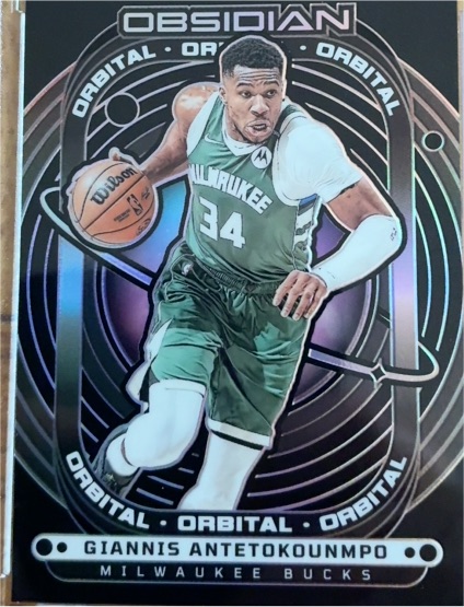 2024-25 Panini Obsidian Orbital Giannis Antetokounmpo — front