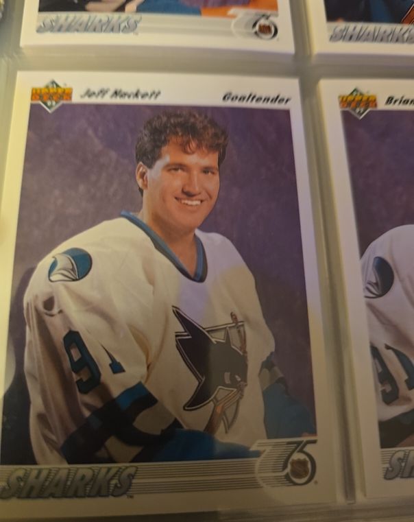 1991-92 Upper Deck #58 Jeff Hackett — front