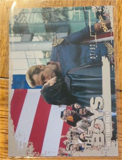 2025 Skybox The Boys #07/92 Anti-Terror Rally — front