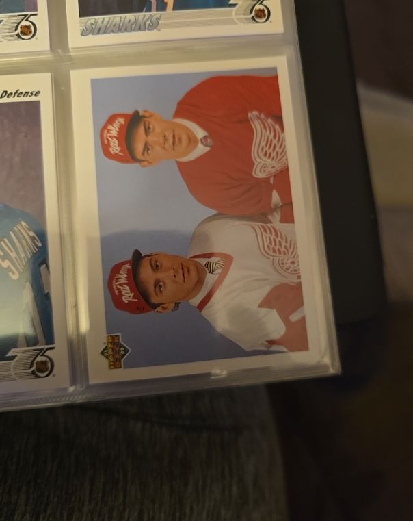 1991-92 Upper Deck #63 Martin Lapointe / Jamie Pushor — front