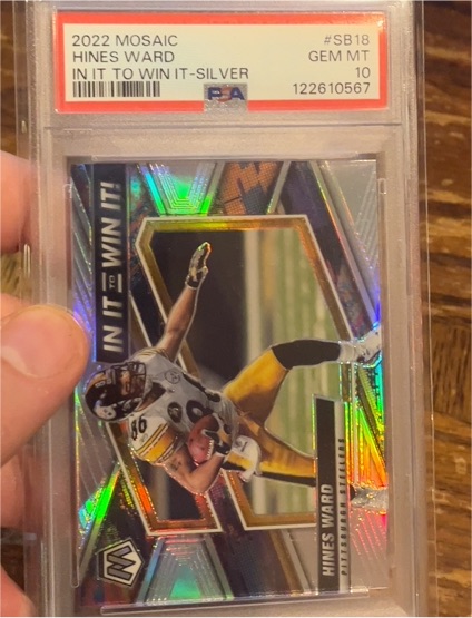 2022 Panini Mosaic #SB18 Hines Ward — front